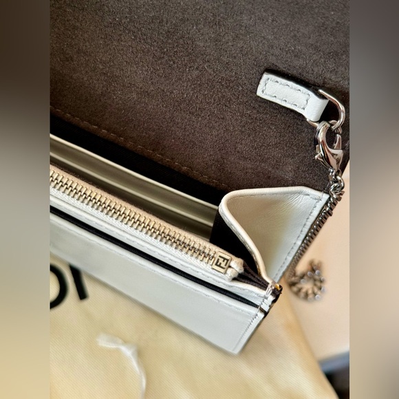 Fendi Calfskin Nappa Floral Wallet On A Chain - Picture 7 of 14